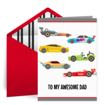Father's Day Race card image
