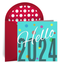 Hello 2024 Dots card image