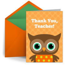 Thank You Owl card image