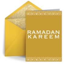 Gold Ramadan Kareem card image