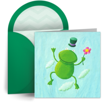 Happy Leap Day Frog card image