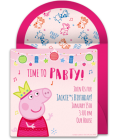 Peppa pig Party Peppa Pig Invitation Peppa Pig Printables Oink Oink Invitation Peppa Pig Birthday Party Peppa Pig Party Invitation