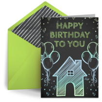 Birthday at Home card image