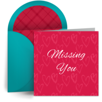Missing You Hearts card image
