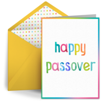 Passover Lettering card image