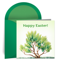 Easter Tree card image