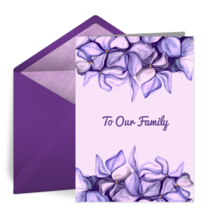 Purple Flowers card image