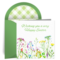 Easter Wildflowers card image