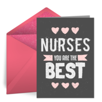 Nurse Chalkboard card image