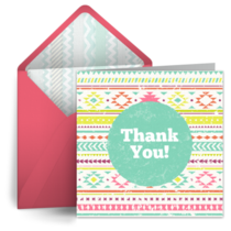 Colorful Teacher Thank You card image