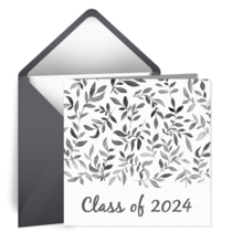 Graduation Flourish card image