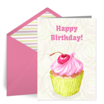 Frosted Cupcake card image