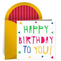 Birthday Cutout card image