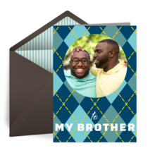 Brothers Day Photo card image