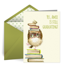 Bookish Owl card image