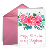 Happy Birthday Daughter card image