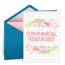 Sister-in-Law Birthday card image