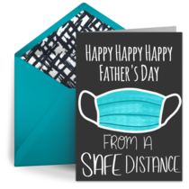 Father's Day from a Safe Distance card image
