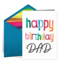 Happy Birthday Dad card image