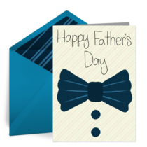 Father's Day Bow Tie card image