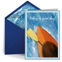 Father's Day Kayak card image