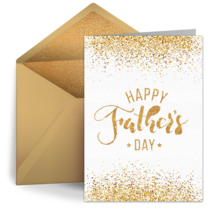 Golden Father's Day card image
