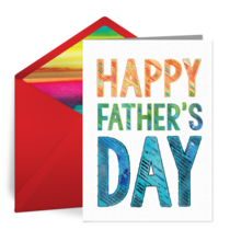 Father's Day Lettering card image