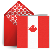 Canada Day Flag card image