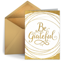 Gold and Grateful card image
