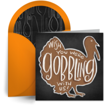Wish You Were Gobbling With Us card image