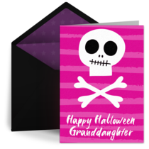 Happy Halloween, Granddaughter card image