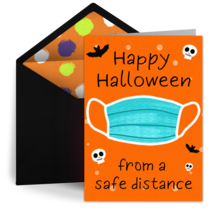 Halloween from a Safe Distance card image