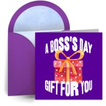 A Boss's Day Gift For You card image