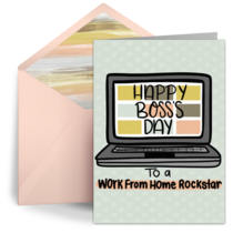 Work from Home Rockstar card image