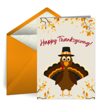 Friendly Turkey card image