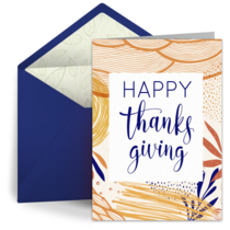 Abstract Thanksgiving card image