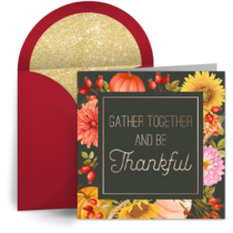 Gather Together and Be Thankful card image