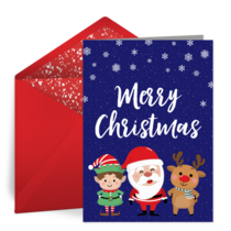 Merry Christmas Friends card image
