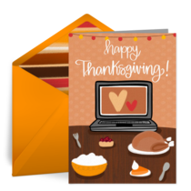 Happy Virtual Thanksgiving card image