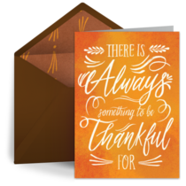 We're Always Thankful card image
