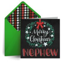 Merry Christmas, Nephew card image