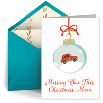 Missing You This Christmas, Mom card image