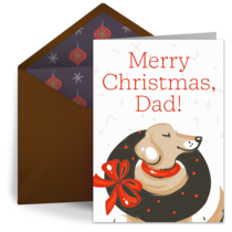 Merry Christmas, Dad! card image