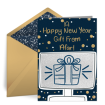 Virtual New Year Gift card image