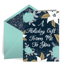 A Holiday Gift card image