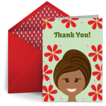 Thank You Hairdresser card image