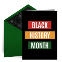 Black History Colorblock card image