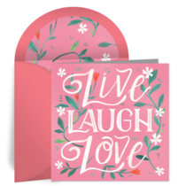Live. Laugh. Love. card image