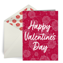 Valentine's Day Roses card image