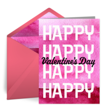 Ombre Valentine's Day card image